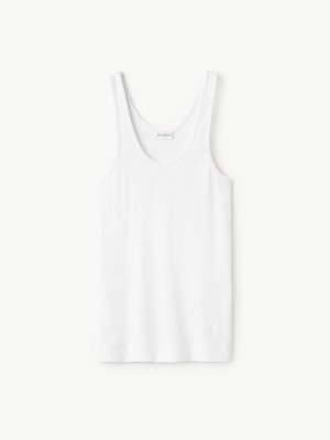 By Malene Birger Anisa Tank Tops Soft White | USA_BB44202