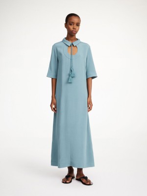 By Malene Birger Brinney Maxi Dress Cool Water | USA_BB48266