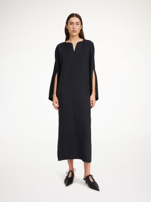 By Malene Birger Cais Maxi Dress Black | USA_BB98129