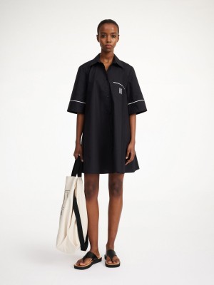 By Malene Birger Gaielle Organic Cotton Dress Black | USA_BB46503