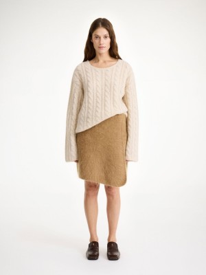 By Malene Birger Krissah Mini Skirt Knitwear Tobacco Brown | USA_BB50997