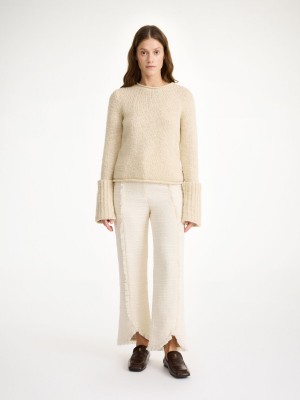 By Malene Birger Nadihas High-waist Trousers Soft White | USA_BB94585