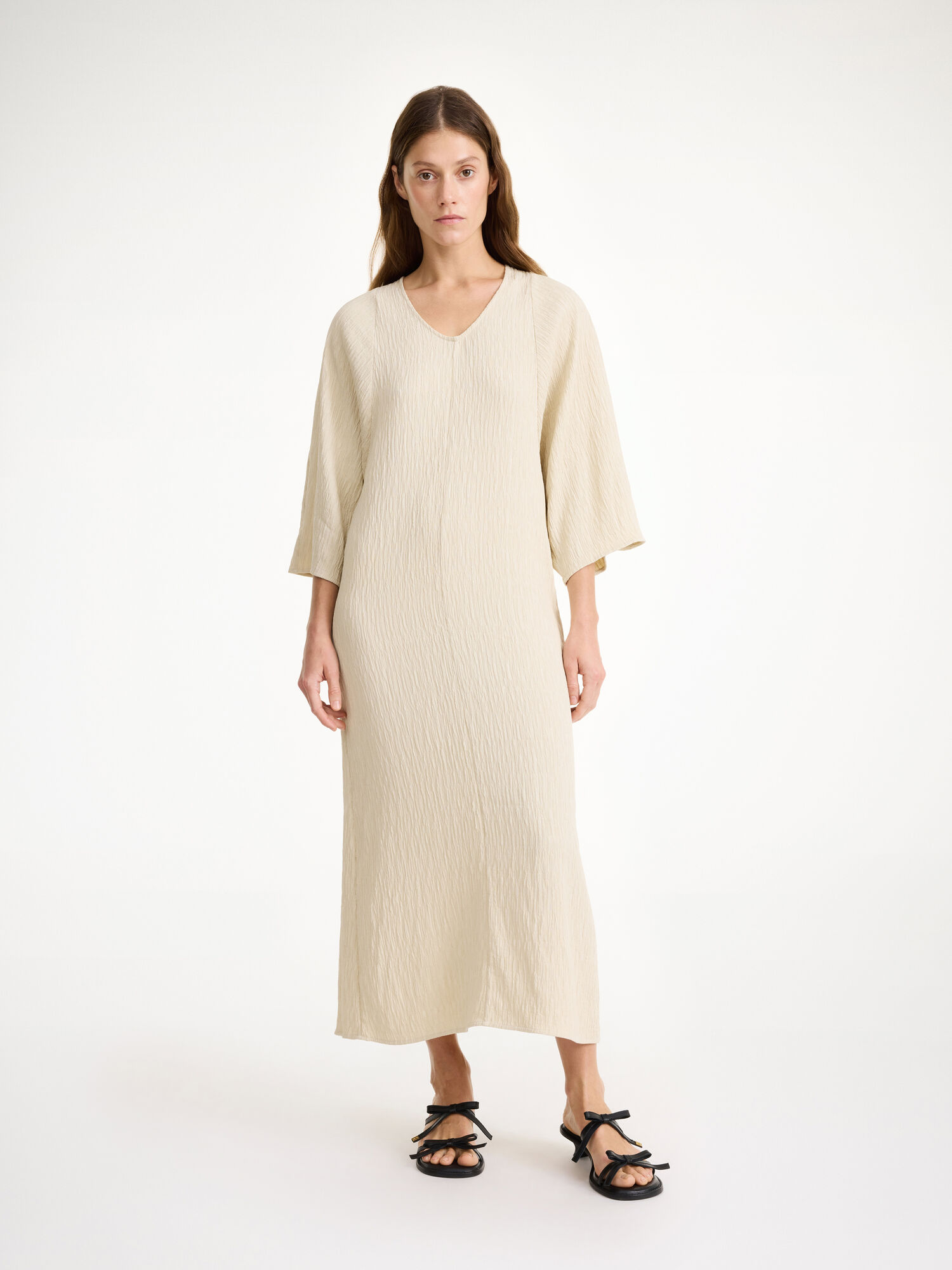 By Malene Birger Carolynn Maxi Dress Oyster Gray | USA_BB70176