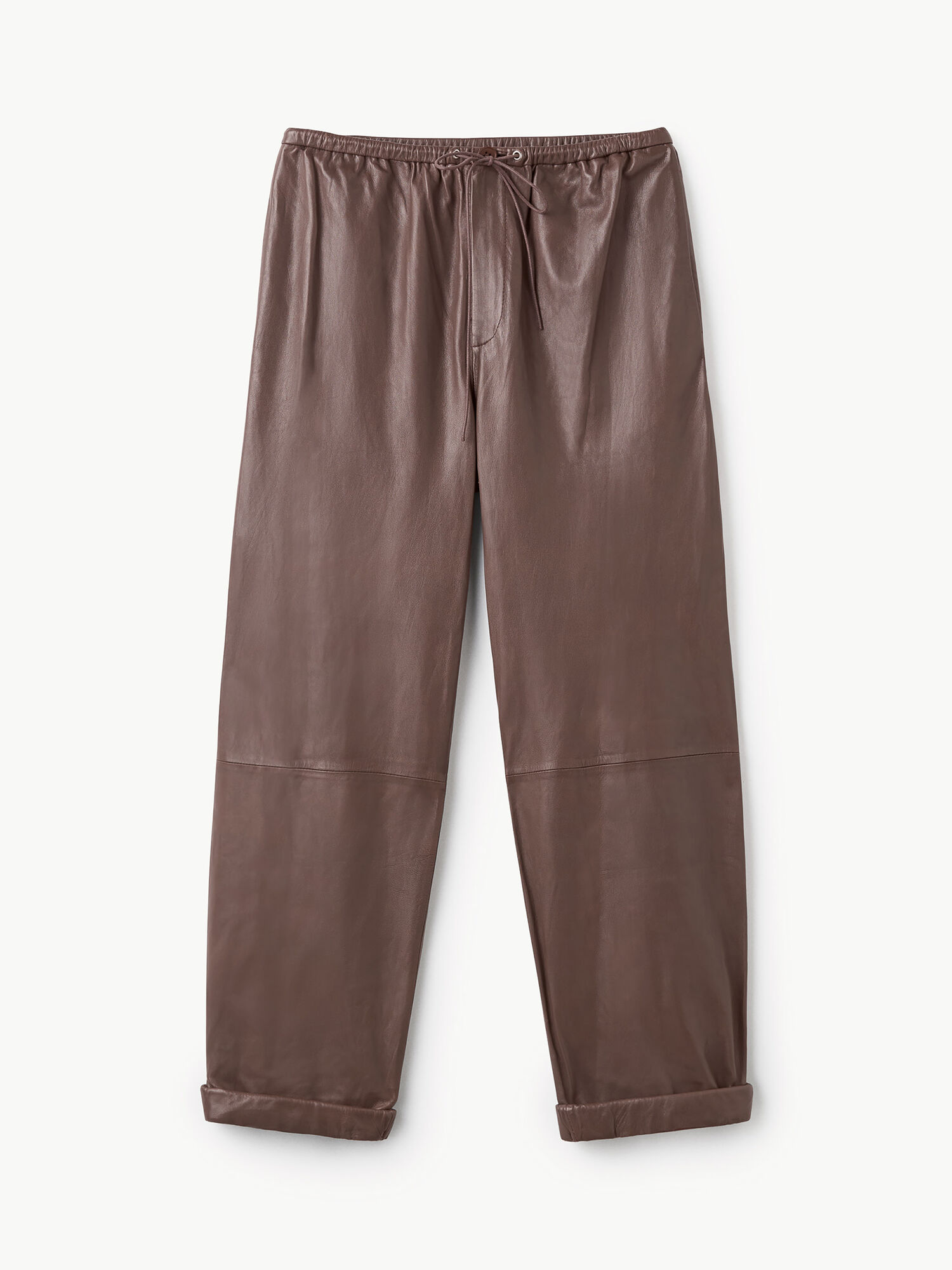 By Malene Birger Joanni Leather Trousers Warm brown | USA_BB51301