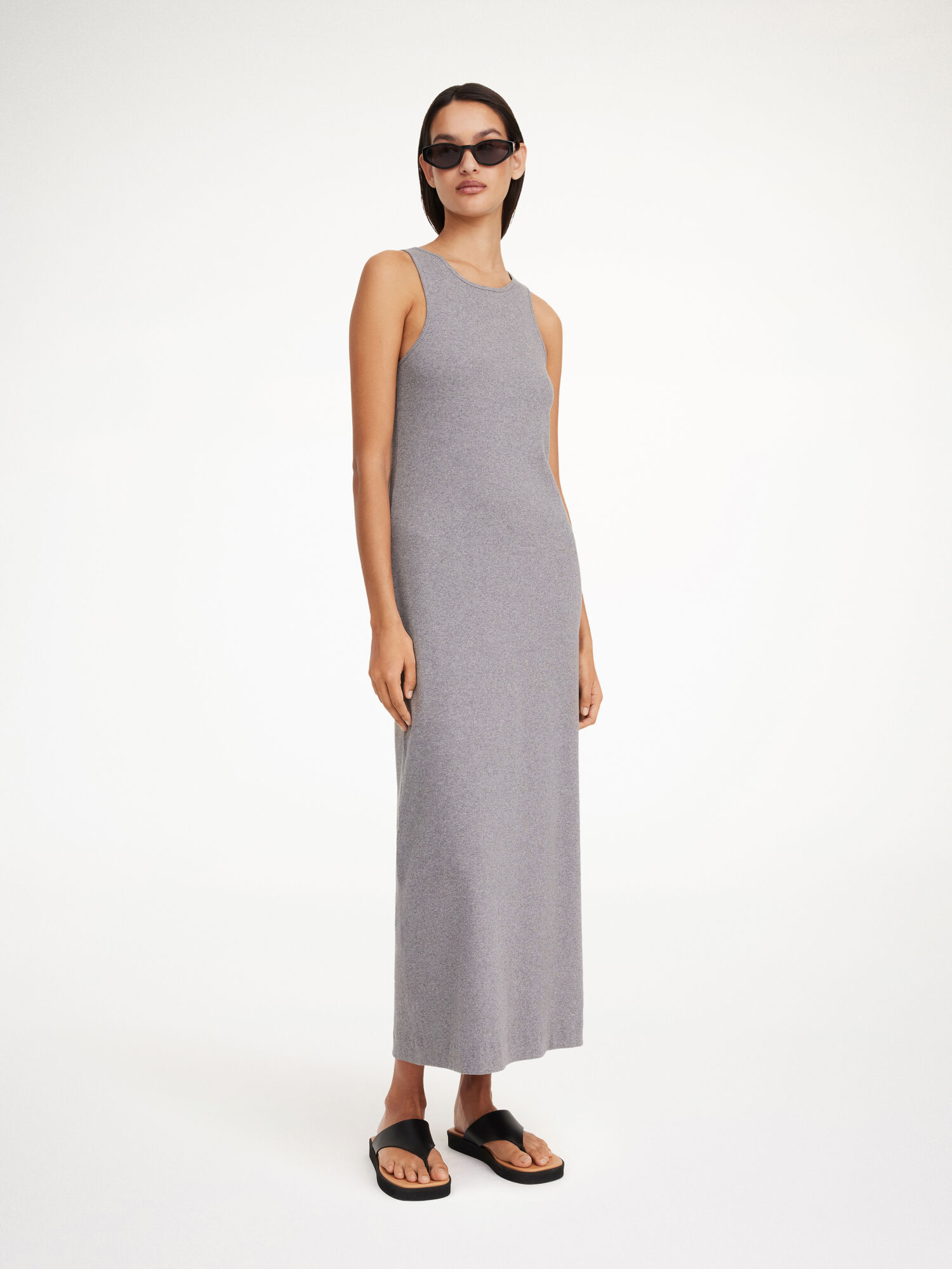 By Malene Birger Lovelo Maxi Dress Grey Melange | USA_BB82954