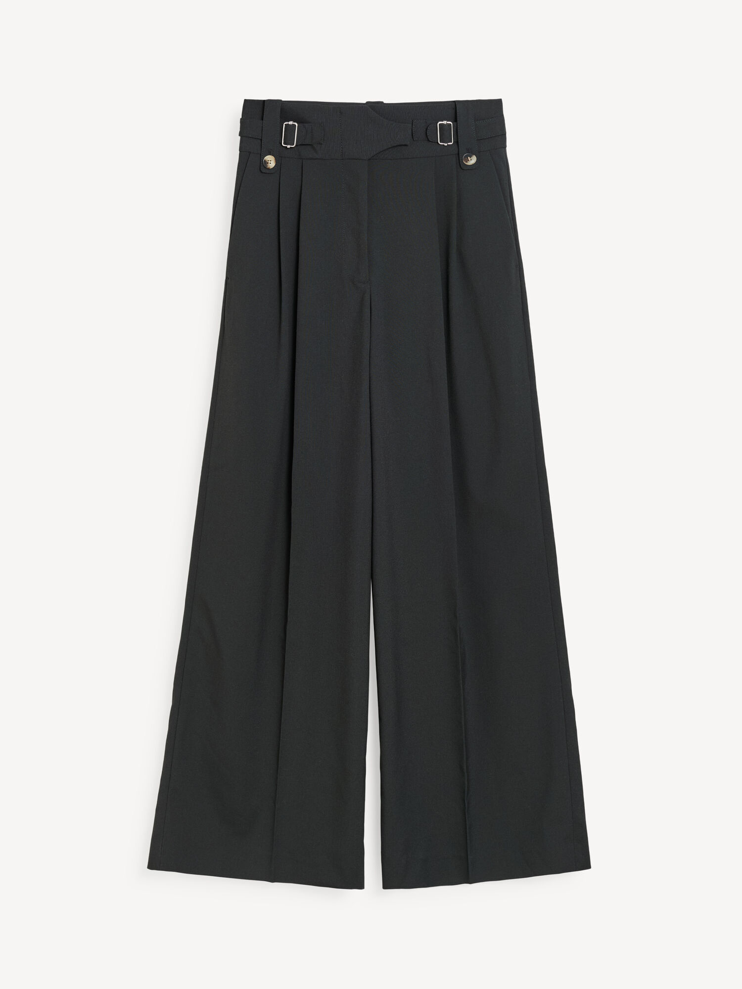 By Malene Birger Taal High-waisted Trousers Black | USA_BB20099